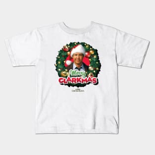 Merry clarkmas Christmas Vacation Chevy Chase Kids T-Shirt